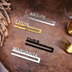 Napkin Name Tags, Personalized Napkin Rings, Wedding Name Cards, Wooden Names, Birthday Acrylic Name Plate Tag