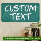 Custom Sign, Custom Street Sign, 11 Font Colors, 13 Font Styles, 4 Hole Options, 22 Sizes, 6x12 Inches, Rust Free DiBound, Fade Resistant, Made in USA by My Sign Center (Chalkboard Green)
