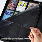 9 Pockets Premium Card Binder 360 Cards Trading Card Binders Zip Card Storage Display Album(9 Pocket 360 Card Slot,White)