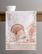 Maison d' Hermine Table Runner 100% Cotton Double Layer Table Runners 108 inches Long for Thanksgiving Christmas Decorations Home Kitchen Dining Party Wedding (Giving Thanks, 14.5" x 108")