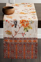 Maison d' Hermine Table Runner 100% Cotton Single Layer Table Runners 72 inches Long for Thanksgiving Christmas Decorations Home Kitchen Dining Party Wedding (Kelim - Prairie, 14.5" x 72")