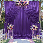 20ftx10ft Purple Sequin Backdrop Curtain Panels for Parties, 4 Panels Wrinkle Free Glitter Photo Backdrop Drapes Shimmer Back Drop Cloth for Wedding Birthday Christmas Photography Background