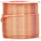 Mandala Crafts 16 Gauge Anodized Aluminum Craft Wire for Jewelry Making – 390 FT Colored Flexible Silver Copper True Blue Black Red Kelly Green Wire - Bendable for Bonsai Armature Crafting Sculpting