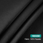EMART Round Tablecloth Black (1 Pack) 120 inch Circular Polyester Table Cover for Wedding Decor, Birthday Party, Banquet and Formal Events