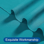 DWCN 10x8 FT Turquoise Backdrop Curtains for Parties, Photography Backdrop Drapes with Rod Pockets for Wedding Decorations Stage Birthday Family Gatherings, 2 Panels 5ft x 8ft