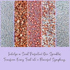 Confect-Rose Gold Edible Cake Sprinkles Mix – Pearl Dragees, Silver & Copper Jimmies, Bronze Sparkling Sugar – White, Rose Gold, Silver Glam Sprinkle Set for Cake Decorating, Baking & Cupcakes- Vegan, Gluten-Free, Nut-Free, Soy-Free, Dairy-Free, Palm O...