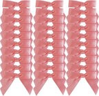 50pcs 1-1/2" Mini Light Pink Satin Ribbon Bows Without Twist Ties for Crafts Gift Wrapping Packing Mothers Day Decoration (Lt.Pink)