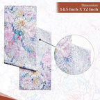 Maison d' Hermine Table Runner 100% Cotton Double Layer Table Runners 72 inches Long Decorative for Kitchen Dining Party Baby Shower Wedding Bridal Shower Spring Summer (Floral Love, 14.50" x 72")
