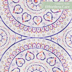 Maison d' Hermine Table Runner 100% Cotton Double Layer Table Runners 72 inches Long Decorative for Home Kitchen Dining Party Baby Shower Wedding Bridal Shower Spring Summer (Mandala, 14.50" x 72")