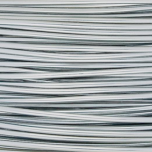 The Beadsmith Wire Elements Craft Wire – Tarnish Resistant, Soft Temper, Round, Brush Silver Color – 0.41mm, 26 Gauge, 15 Yard Spool – Jewelry Making, Wire Wrapping, Floral, & Other DIY Crafts
