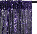 Eternal Beauty Purple Sequin Backdrop, 6x6 Ft Halloween Glitter Background Curtains for Shimmer Photography Party Wedding Birthday Back Drop Decor
