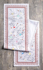 Maison d' Hermine Table Runner 100% Cotton Single Layer Table Runners 90 inches Long for Thanksgiving Christmas Decorations Home Kitchen Dining Party Wedding (Fairy Christmas, 14.5" x 90")