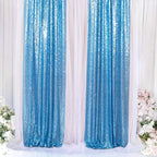 ShinyBeauty Sequin Curtains Baby Blue 2FTx8FT 4 Panels Sequin Backdrop for Photograph Shimmer Wall Light Blue Glitter Backdrop Curtains for Baby Shower Sequins Backdrop Backgrounds