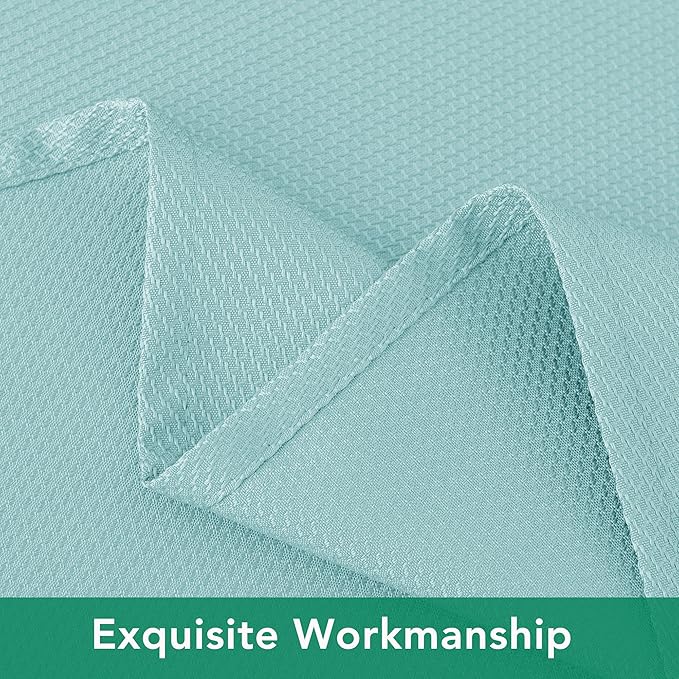 Biscaynebay Tablecloth for Rectangle Tables-52x70 Inch Aqua Blue Outdoor Picnic Table Cover-Rectangular Folding Table Cloths Water Resistant for Kitchen Camping Dining Room Patio Banquet Party