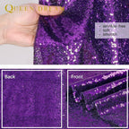 7ft x 7ft Purple Sequin Backdrop Glitter Party Backdrop Curtains Photo Background for Baby Shower Wedding Wall Decorations