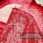 QueenDream Sequin Tablecloth 60x102 Inch Red Tablecloth Glitter Table Cloth for Bridal Shower Birthday Engagement Wedding Party Decorations
