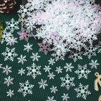 MARFOREVER Snowflake Confetti Decorations, Winter Snowflake Glitter Confetti White Snow Scatter Confetti Winter Wonderland Table Centerpiece for Winter Wedding Birthday Party Decor Supplies