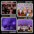 Ultimate Confetti, Purple Biodegradable Confetti - Rectangular Fluttering Tissue Paper Confetti for Cannon and Launcher use – Best for Gender Reveal, Parties, Concerts and Weddings - 20 lb, 320 oz