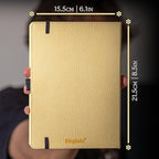 Dingbats A5 Wildlife Notebook Journal Hardcover, Cream 100gsm Ink-Proof Paper, 6.1 x 8.5 inches, 192 pages (Cream Wolf, Squared)