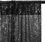Eternal Beauty Black Sequin Backdrop, 10x10 Ft Glitter Background Curtains for Shimmer Photography Party Wedding Birthday Back Drop Decor