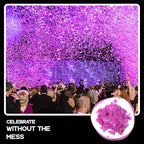Ultimate Confetti, Pink Biodegradable Confetti - Rectangular Fluttering Tissue Paper Confetti for Cannon and Launcher use – Best for Gender Reveal, Wedding, Parties, and Live Events - 1 lb, 16 oz