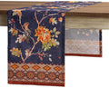 Maison d' Hermine Table Runner 100% Cotton Single Layer Table Runners 60 inches Long for Thanksgiving Christmas Decorations Home Kitchen Dining Party Wedding (Kelim - Infinity, 14.5" x 60")