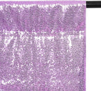 Poise3EHome 6Ft x 8Ft Lavender Sequin Backdrop, Glitter Thick Satin Sequin Background Drapes, Sparkly Opaque Photography Curtain Backdrop for Wedding Party Holiday Festival Decor