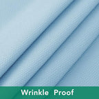 Biscaynebay Fabric Square Tablecloths 60x60 Inches, Light Blue Water Resistant Spill Proof Table Cloth Small Card Folding Table Covers Linen for Dining, Kitchen, Wedding and Parties, Machine Washable