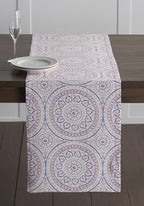Maison d' Hermine Table Runner 100% Cotton Single Layer Table Runners 72 inches Long Decorative for Home Kitchen Dining Party Baby Shower Wedding Bridal Shower Spring Summer (Mandala, 14.50" x 72")