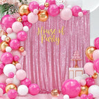 Blush Pink Sequin Backdrop Glitter Backdrop Curtains 10ft x 10ft Glitter Background for Party Baby Shower Wedding Decorations