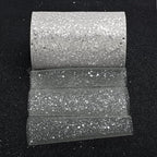 Glitter Tulle Rolls, 6” by 50 Yards (150FT) Sparkling Tulle Spool Ribbon Sequin Tulle Netting Fabric for Tutu Skirt Wedding Birthday Baby Shower (Silver)