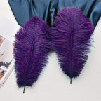 Ballinger Purple Ostrich Feathers Bulk - 24Pcs 12-14inch Big Feathers for Vase, Party Centerpieces Mardi Gras and Home Decor