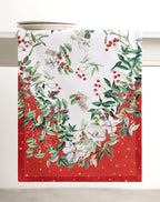 Maison d' Hermine Table Runner 100% Cotton Single Layer Table Runners 72 inches Long for Thanksgiving Christmas Decorations Home Kitchen Dining Party Wedding (Noel, 14.5" x 72")