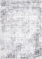 Bloom Rugs Washable Non-Slip 9' x 12' Rug - Gray/Charcoal/Blue Modern Abstract Area Rug for Living Room, Bedroom, Dining Room, and Kitchen - Exact Size: 9' x 12'