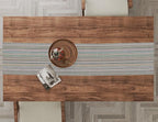 Ruvanti 100% Cotton Table Runner 108 Inches Long, Non-Slip, Stain Resistant, Washable & Reusable Table Runners Perfect for Wedding, Parties, Christmas, Holiday, in-Door use - Color More