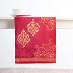 Maison d' Hermine Table Runner 100% Cotton Single Layer Table Runners 108 inches Long for Thanksgiving Christmas Decorations Home Kitchen Dining Party Wedding (Versailles, 14.5" x 108")