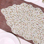 Handmade Beaded Table Runner, 13x36 Inches Lightweight Decorative Table Runner, Perfect for Dining/Wedding/Party/Everyday Use & Easy to Clean, Elegant Beaded Runner (Multi) - CLEENTABLE