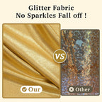 20ftx12ft Gold Sequin Backdrop Curtain Panels for Parties, Wrinkle Free Glitter Photo Backdrop Drapes 4 Panels 5x12FT Shimmer Back Drop Cloth for Wedding Birthday Christmas Photography Background