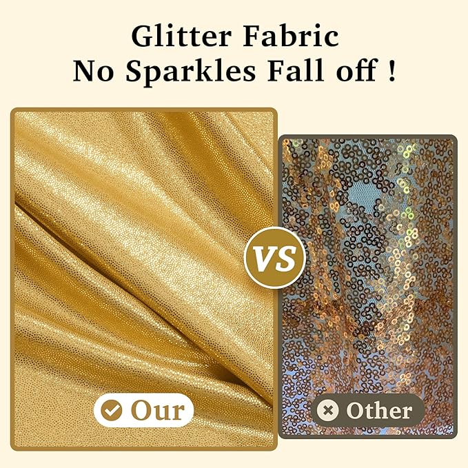 30x10 ft Gold Sequin Backdrop Curtain with Lights for Parties, Wrinkle Free Glitter Photo Backdrop Drapes Shimmer Back Drop Cloth with Light Strings for Wedding Birthday Photography Background