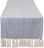 DII Woven Basic Tabletop Collection, Chevron Table Runner, 15x72, Nautical Blue