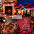 Joiedomi Christmas String Lights Indoor,100 Count Mini Pink Valentines Day Light,21.4 FT Lighting Decor for Patio Dorm Classroom Holiday Wedding Party Garland Birthday Festival,White Wire