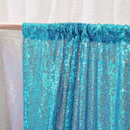 Poise3EHome 6FT x 8FT Turquoise Sequin Photography Backdrop Curtain for Party Decoration