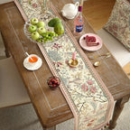patdrea Velvet French Table Runner Farmhouse for Home Kitchen Dining Decor Parties Family Dinners Wedding 12"*63"