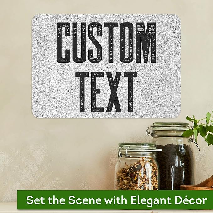 Custom Sign, Custom Street Sign, 11 Font Colors, 13 Font Styles, 4 Hole Options, 22 Sizes, 7x10 Inches, Rust Free DiBound, Fade Resistant, Made in USA by My Sign Center (Concrete)