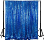 ShinyBeauty Sequin Backdrop 6FTx6FT Royal Blue Wedding Shimmer Fabric Background for Baby Shower, Party Event - Photo Booth Sparkle Sequin Wall