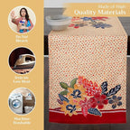 Maison d' Hermine Table Runner 100% Cotton Single Layer Table Runners 108 inches Long for Thanksgiving Christmas Decorations Home Kitchen Dining Party Wedding (Kalahari, 14.5" x 108")