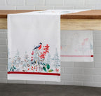 Maison d' Hermine Table Runner 100% Cotton Single Layer Table Runners 60 inches Long Decorative for Home Kitchen Dining Party Baby Shower Wedding Bridal Shower (Morzine, 14.50" x 60")