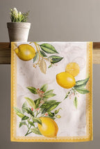 Maison d' Hermine Table runner 100% Cotton Double Layer Table Runners 72 inches long Decorative for Home Kitchen Dining Party Baby Shower Wedding Bridal Shower Spring Summer (Limoncello, 14.50" x 72")