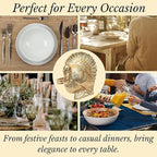Turkey Bird Gold Napkin Rings Set of -12 for Dinner Parties, Weddings Receptions, Family Gatherings, or Everyday Use - Set Your Style with Daily Use Table Décor Accessories - ALPHA Living HOME