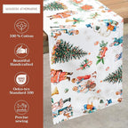 Maison d' Hermine Table Runner 100% Cotton Double Layer Table Runners 108 inches Long for Thanksgiving Christmas Decorations Home Kitchen Dining Party Wedding (Chromo, 14.5" x 108")